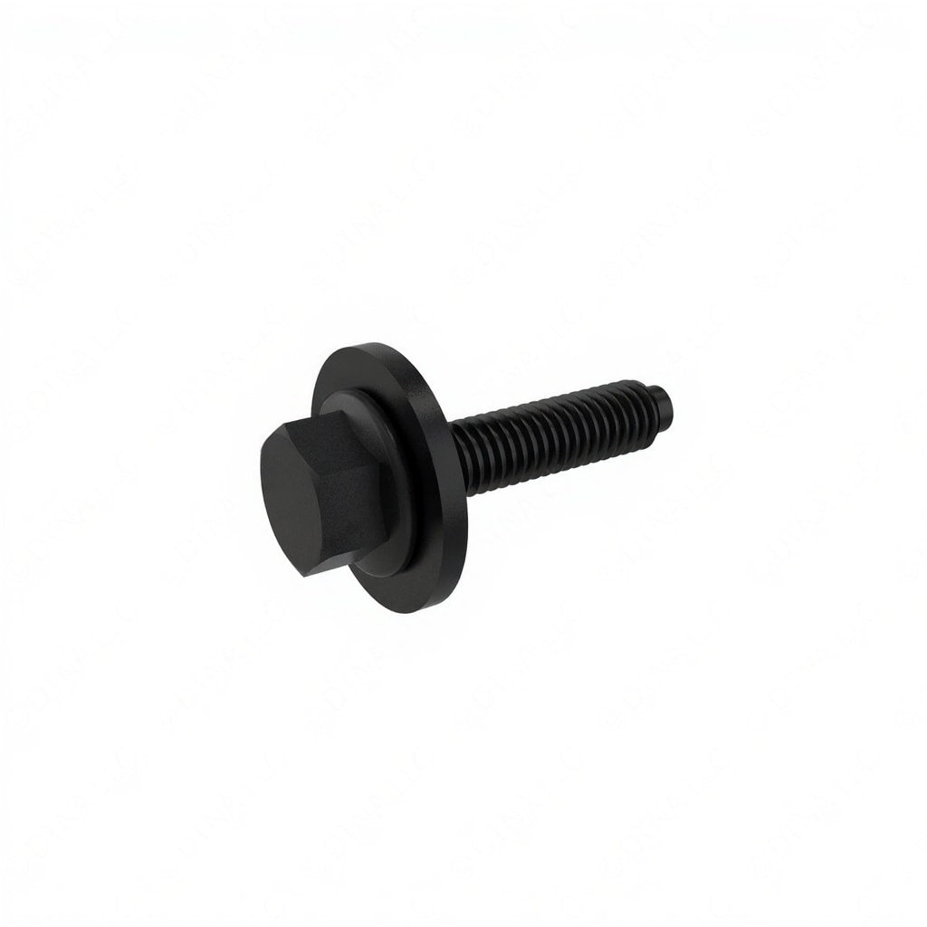 SCREW - SEMS, HEXAGONAL FLANGE HEAD, DOG POINT, M6 x 1.00 X 25 MM