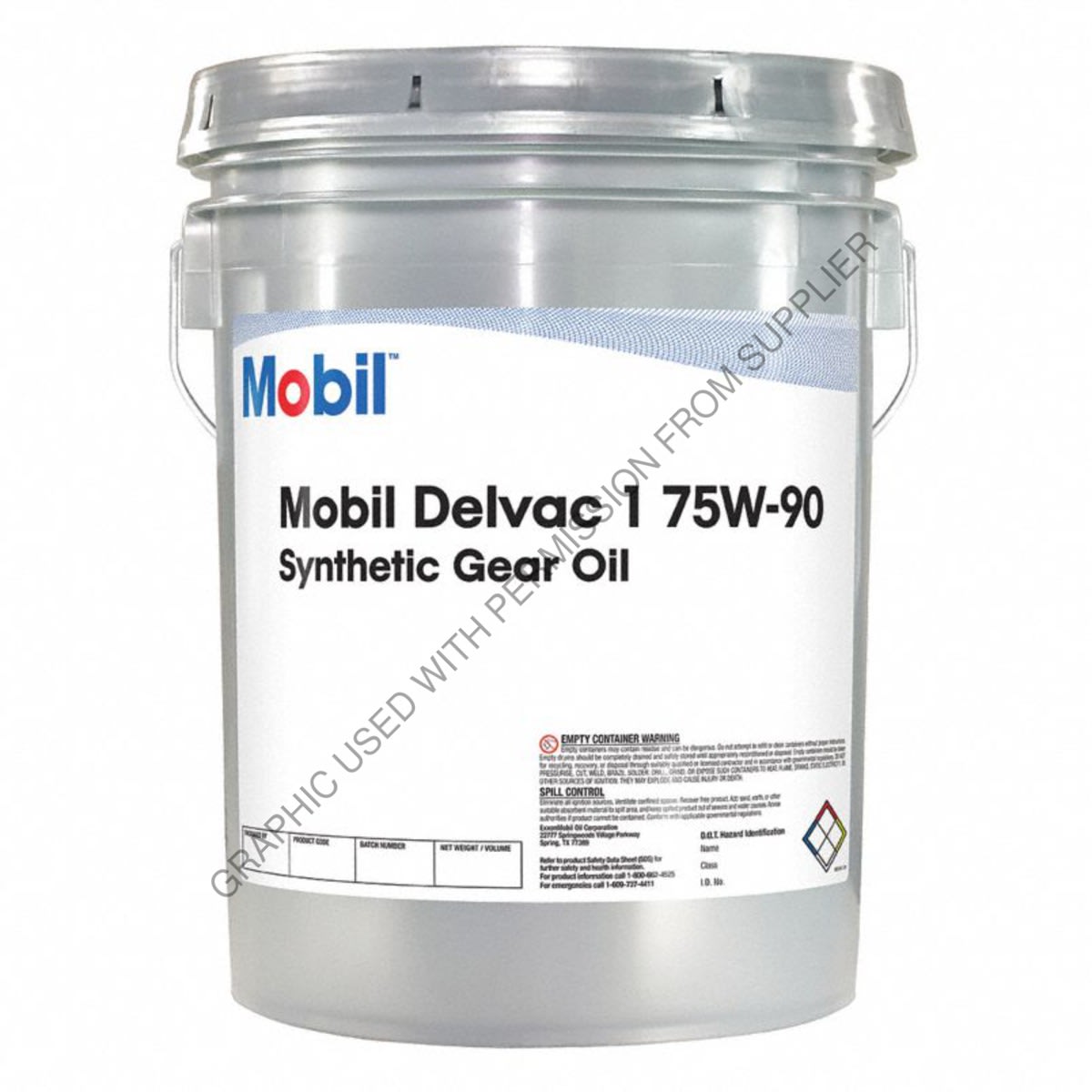 GEAR OIL,M-DELVAC 1 GO 75W-90, 35LB PAIL