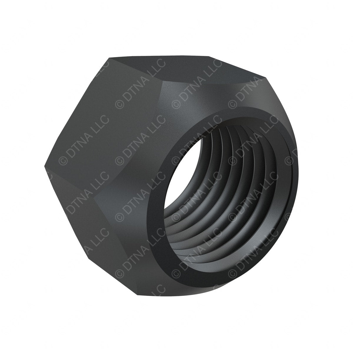 LOCK NUT, HEX, ZINC, ALUMINUM, BLACK, M12 X 1.5