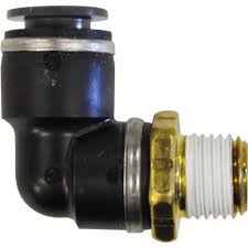 Composite, Male 90° Connector, Air Brake Push-to-Connect